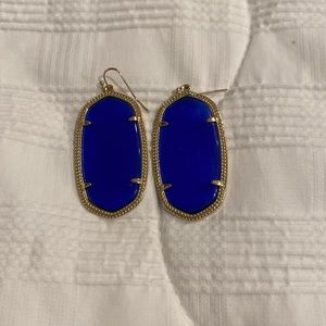 Kendra Scott earrings. Royal Blue.